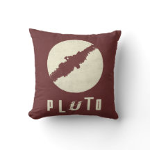 Pluto Planet Raum Design Wurfkissen
