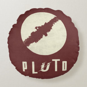 Pluto Planet Raum Design Wurfkissen Rundes Kissen
