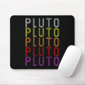 Pluto Planet Retro Vintag Astronomie T - Shirt Mousepad (Mit Mouse)