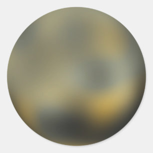 Pluto Planet Runder Aufkleber