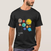 Pluto Planet Solar System Dwarf Planets Space Astr T-Shirt (Vorderseite)
