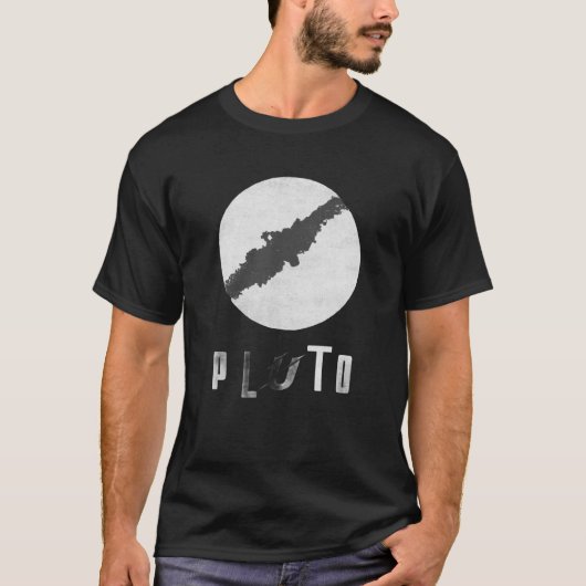 Pluto Planet Space Design T-Shirt (Vorderseite)