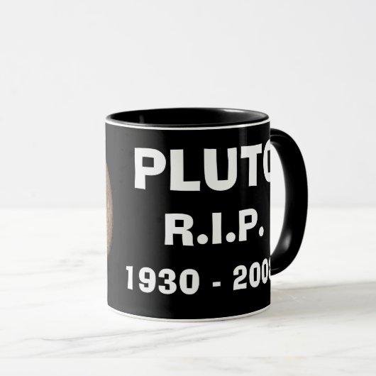 Pluto R.I.P Tasse (VorderseiteRechts)