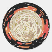 Pluto Runder Aufkleber (Vorderseite)