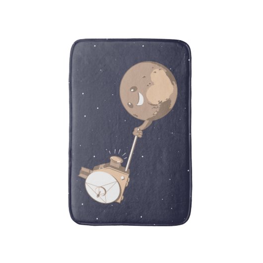 Pluto Selfie Badematte (Vorderseite Vertikal)