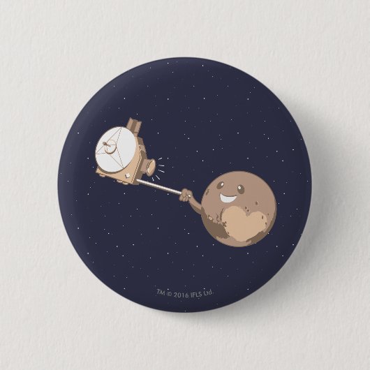 Pluto Selfie Button (Vorderseite)