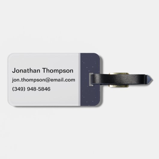 Pluto Selfie Gepäckanhänger (Rückseite horizontal)