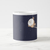 Pluto Selfie Jumbo-Tasse (Vorderseite)