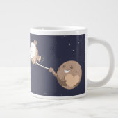 Pluto Selfie Jumbo-Tasse (Rechts)