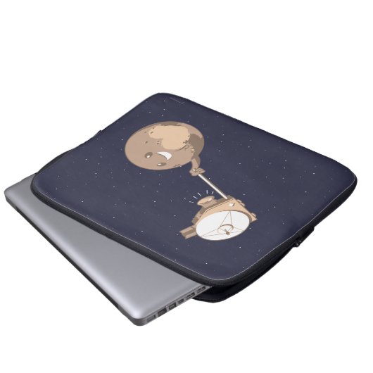 Pluto Selfie Laptopschutzhülle (Vorne Knopf)