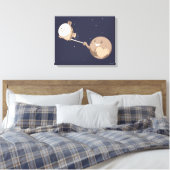 Pluto Selfie Leinwanddruck (Insitu (Schlafzimmer))