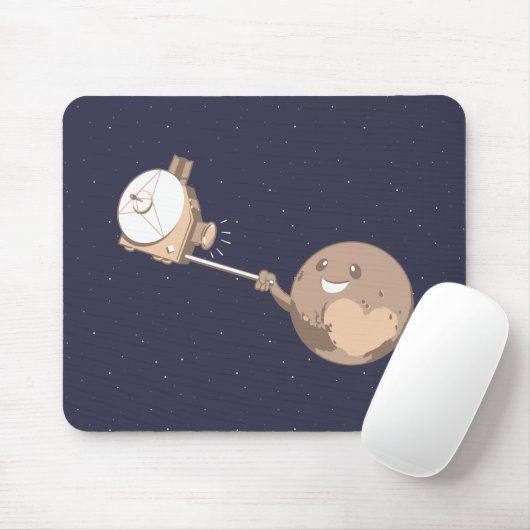 Pluto Selfie Mousepad (Mit Mouse)