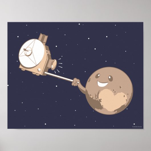 Pluto Selfie Poster (Vorne)