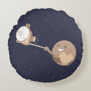Pluto Selfie Rundes Kissen