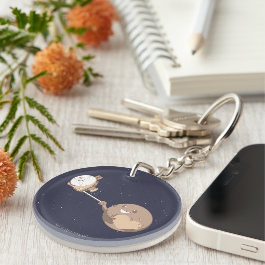Pluto Selfie Schlüsselanhänger (Vorderseite rechts)