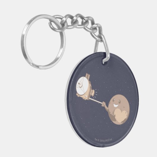 Pluto Selfie Schlüsselanhänger (Vorderseite links)