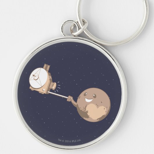 Pluto Selfie Schlüsselanhänger (Vorne)