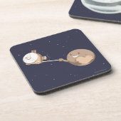 Pluto Selfie Untersetzer (Linke Seite)