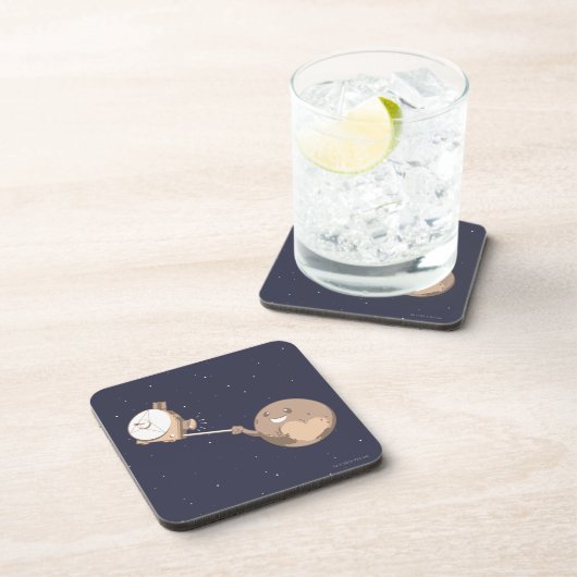 Pluto Selfie Untersetzer (Rechte Seite)