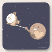 Pluto Selfie Untersetzer (Vorderseite)