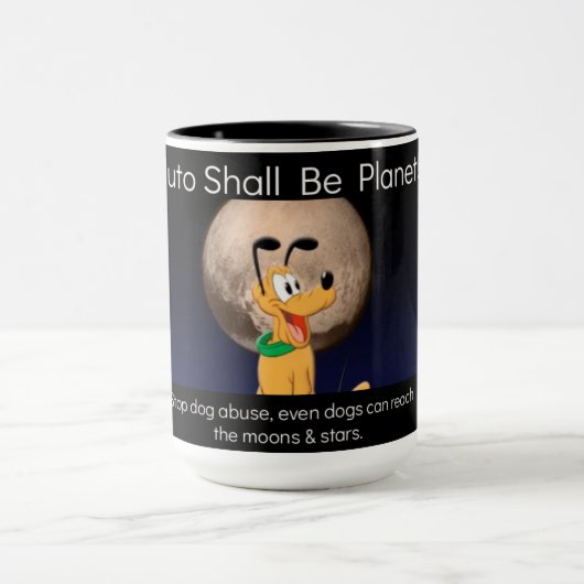 Pluto soll Planet Mug sein Tasse (Zentrum)