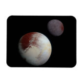 Pluto und Charon 9. oder Zwergplanet Sonnensystem Magnet (Horizontal)