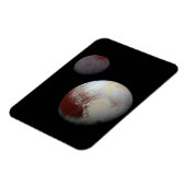 Pluto und Charon 9. oder Zwergplanet Sonnensystem Magnet (Linke Seite)
