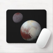 Pluto und Charon 9. oder Zwergplanet Sonnensystem Mousepad (Mit Mouse)