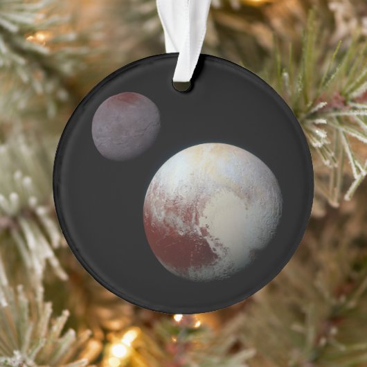 Pluto und Charon 9. oder Zwergplanet Sonnensystem Ornament (Baum)