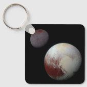 Pluto und Charon 9. oder Zwergplanet Sonnensystem Schlüsselanhänger (Vorderseite)