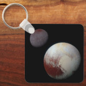 Pluto und Charon 9. oder Zwergplanet Sonnensystem Schlüsselanhänger (Vorderseite)
