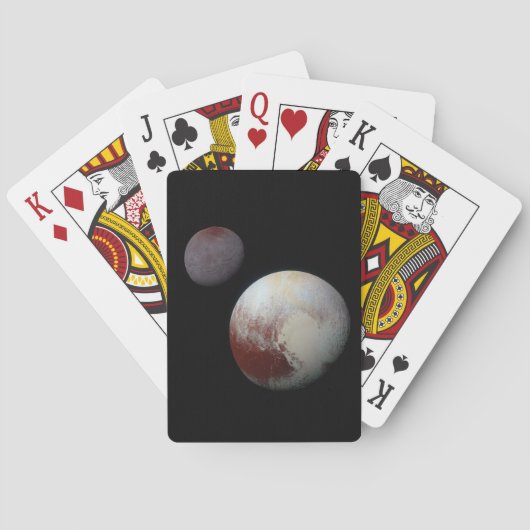 Pluto und Charon 9. oder Zwergplanet Sonnensystem Spielkarten (Rückseite)
