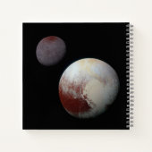 Pluto und Charon 9. Planet oder Zwergplanet Sonnen Notizblock (Rückseite)