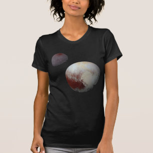 Pluto und Charon 9. Planet oder Zwergplanet Sonnen T-Shirt