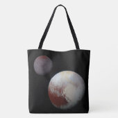 Pluto und Charon 9. Planet oder Zwergplanet Sonnen Tasche (Rückseite)
