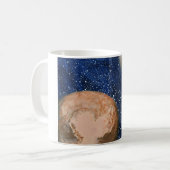 Pluto und Charon Kaffeetasse (Vorderseite Links)