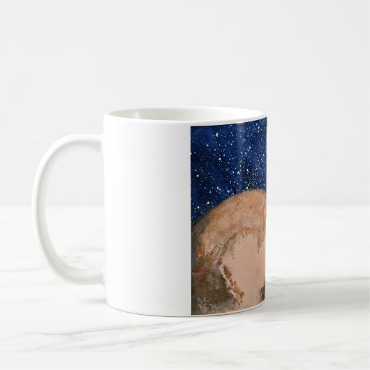 Pluto und Charon Kaffeetasse (Links)