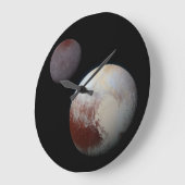 Pluto und Charon NASA - Neue Horizonte Große Wanduhr (Winkel)