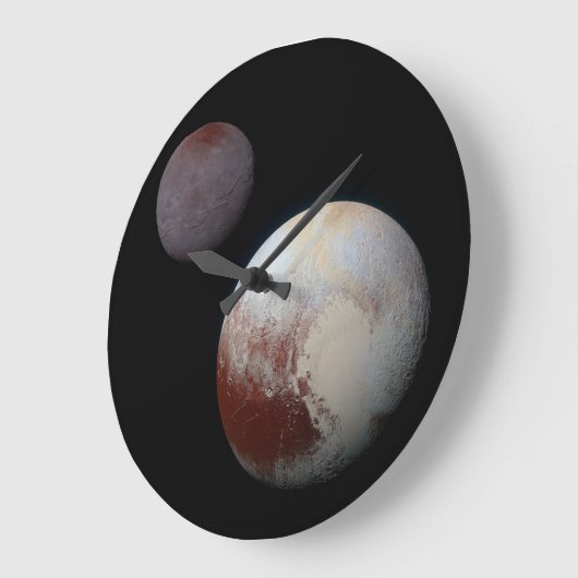 Pluto und Charon NASA - Neue Horizonte Große Wanduhr (Winkel)
