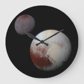 Pluto und Charon NASA - Neue Horizonte Große Wanduhr (Vorderseite)