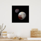 Pluto und Charon Poster (Küche)