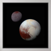 Pluto und Charon Poster (Vorne)