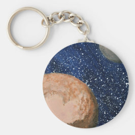 Pluto und Charon Schlüsselanhänger
