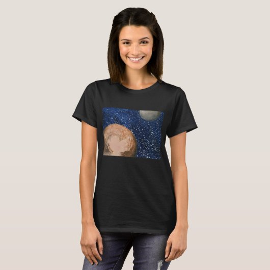 Pluto und Charon T-Shirt (Vorne ganz)