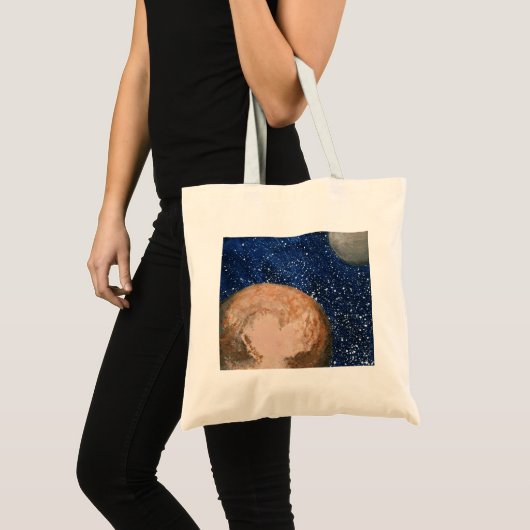 Pluto und Charon Tragetasche (Vorderseite (Produkt))