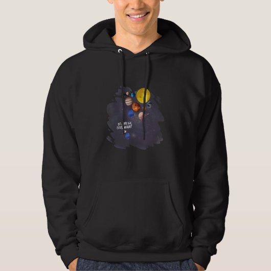 Pluto Universum Planeten Hoodie (Vorderseite)