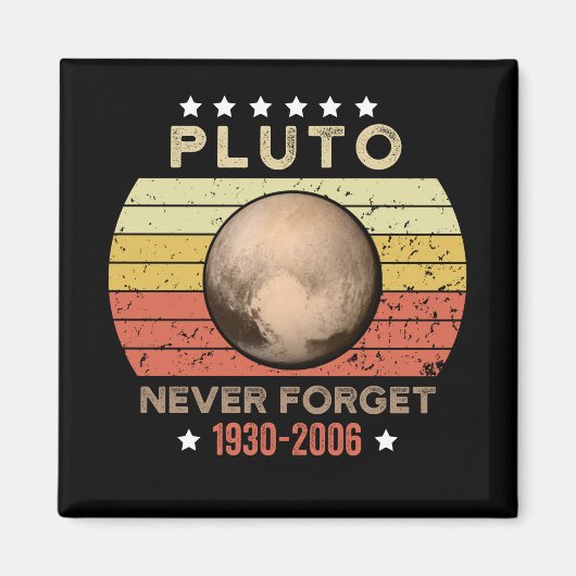 Pluto Vergessen Sie 1930-2006 nie Magnet (Vorne)