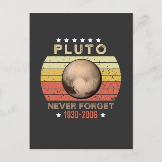 Pluto Vergessen Sie 1930-2006 nie Postkarte (Vorderseite)