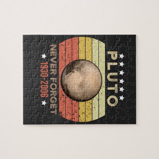 Pluto Vergessen Sie 1930-2006 nie Puzzle (Horizontal)
