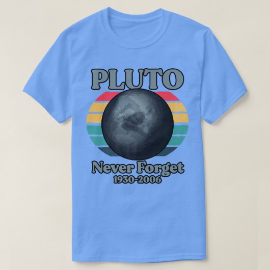 Pluto Vergessen Sie 1930-2006 nie T-Shirt (Design vorne)
